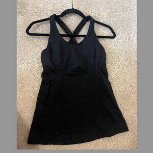 Black Lululemon workout tank top